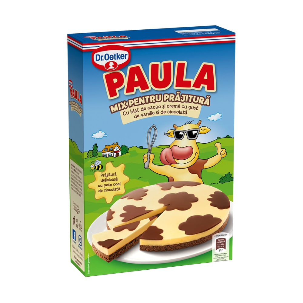 Mix pentru prajitura Paula Dr.Oetker, 388 g