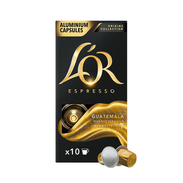 Capsule cafea L'Or Espresso Guatemala, compatibile Nespresso, 10 capsule