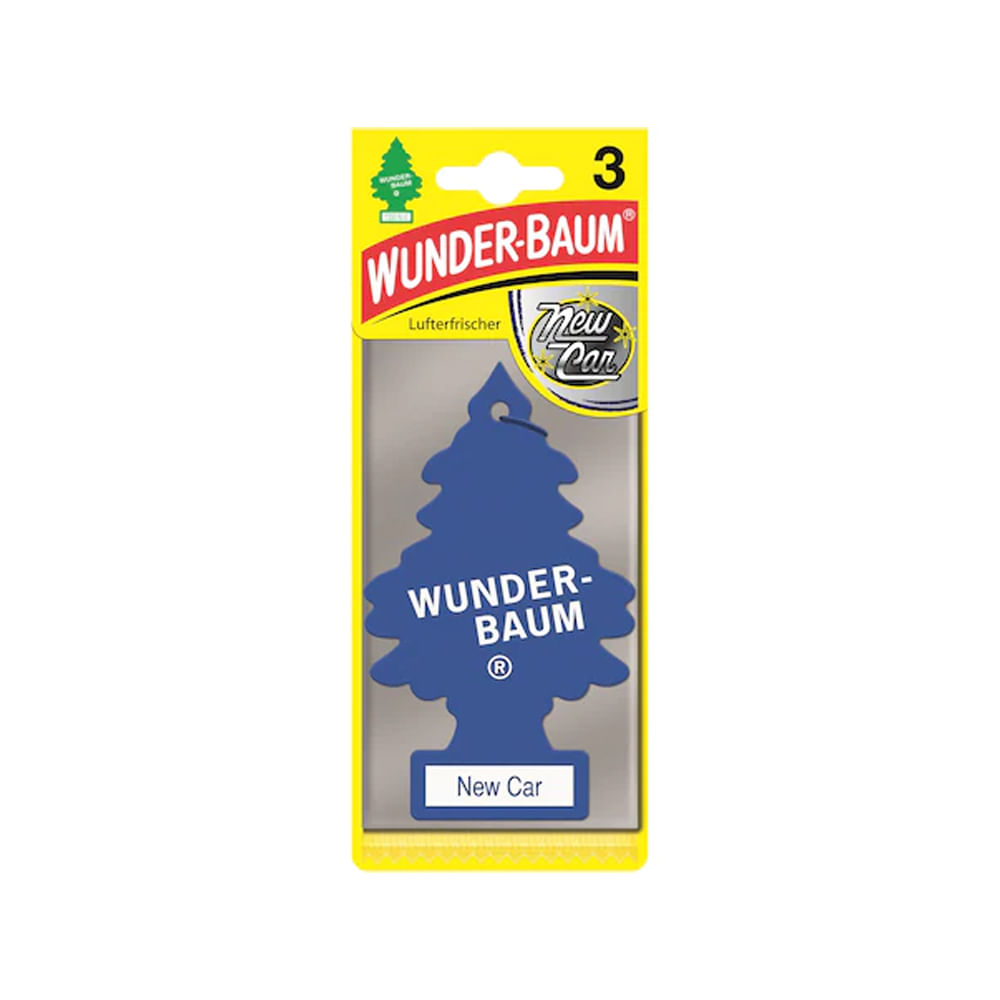Odorizant auto Wunder-Baum New Car, 3 bucati