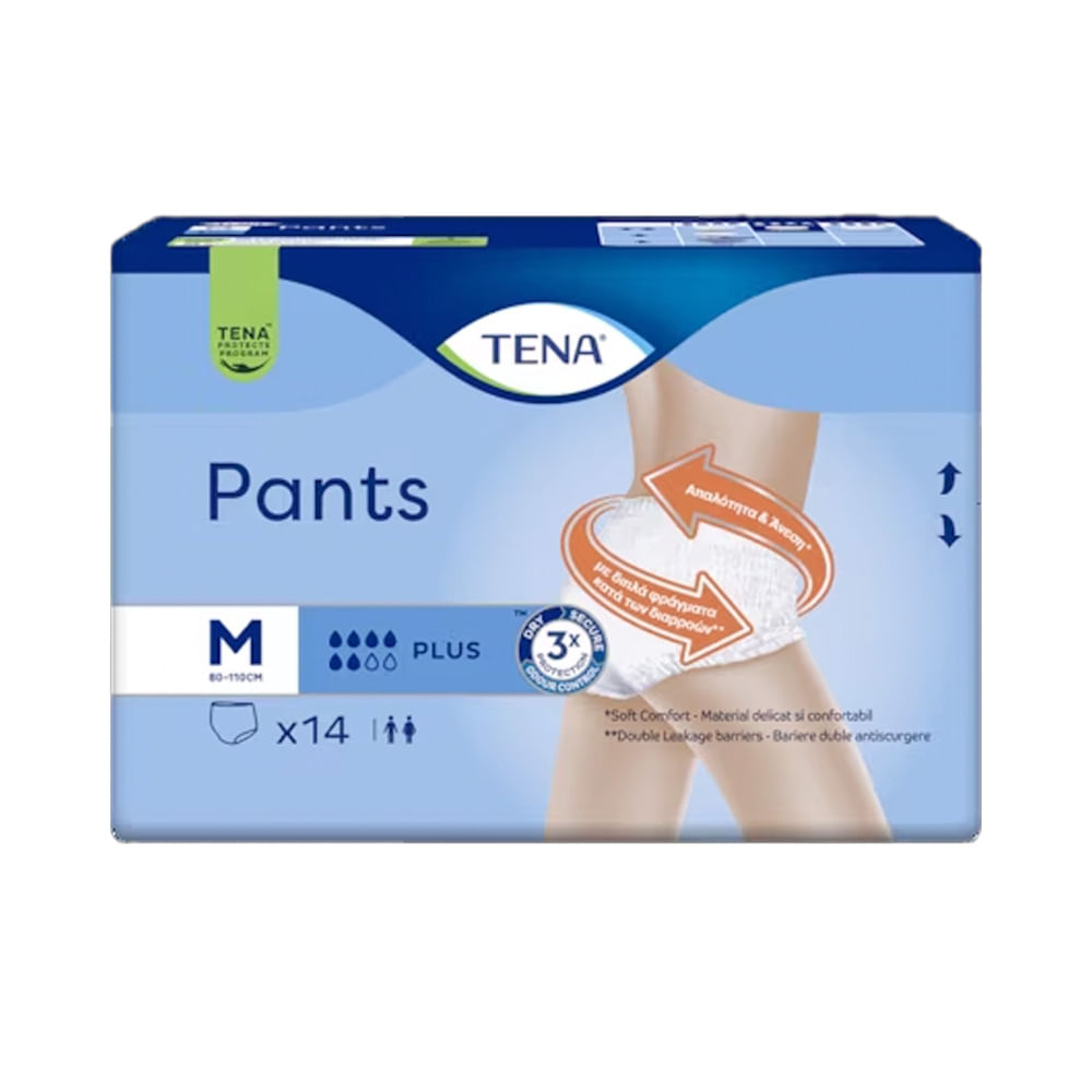 Chilot pentru incontinenta urinara Tena Pants Plus, marimea M, 14 bucati