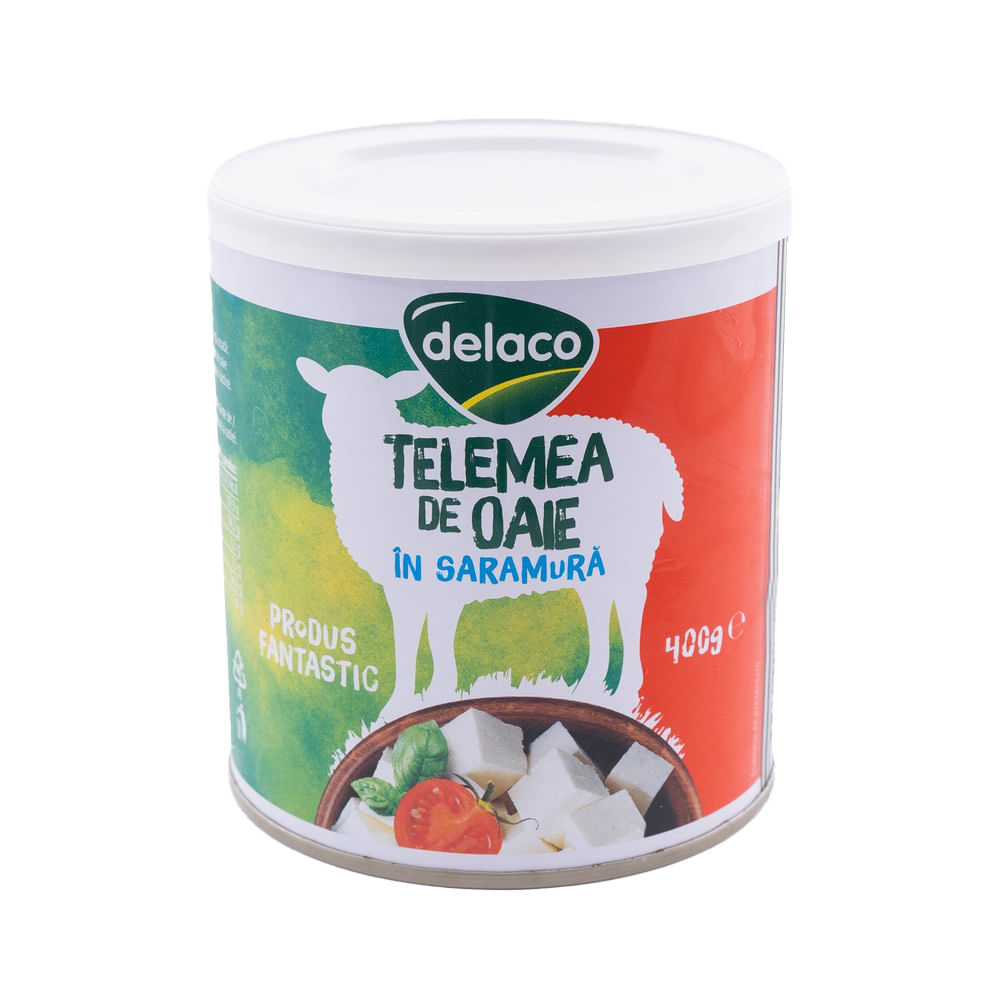 Telemea de oaie in saramura Delaco, 400 g