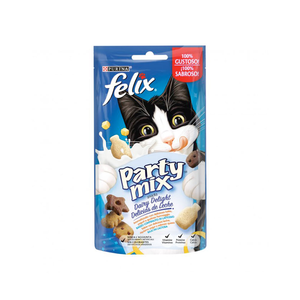 Recompense pentru pisici Purina Felix Party Mix Dairy Delight, 60 g