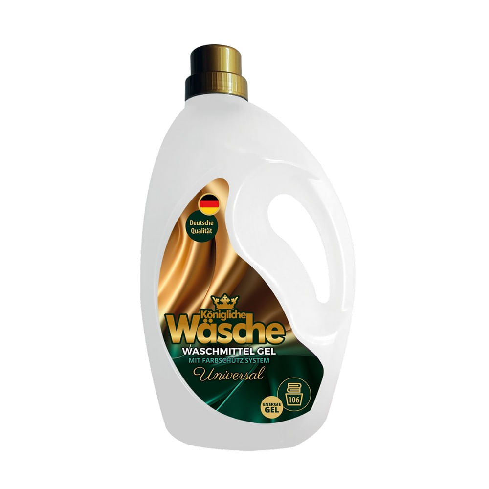 Detergent lichid gel Konigliche Wasche Universal, 106 spalari, 3.2 l