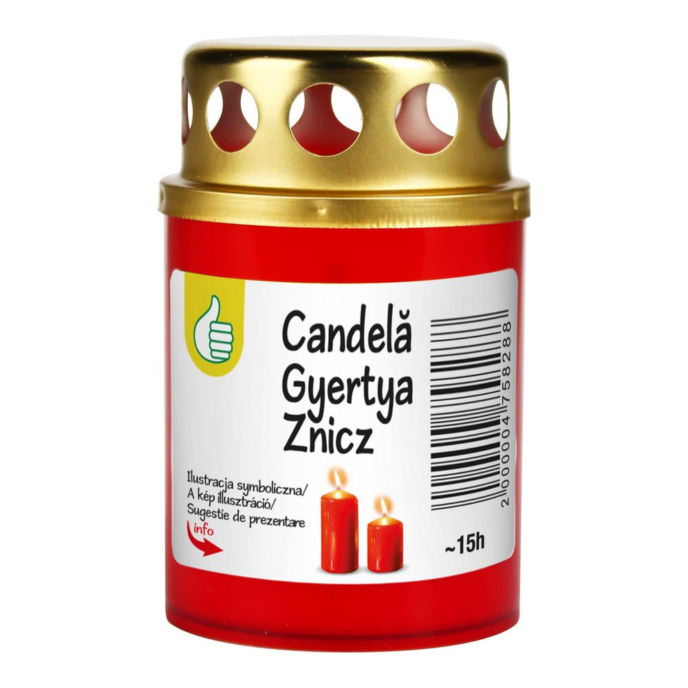 Candela din plastic 15H