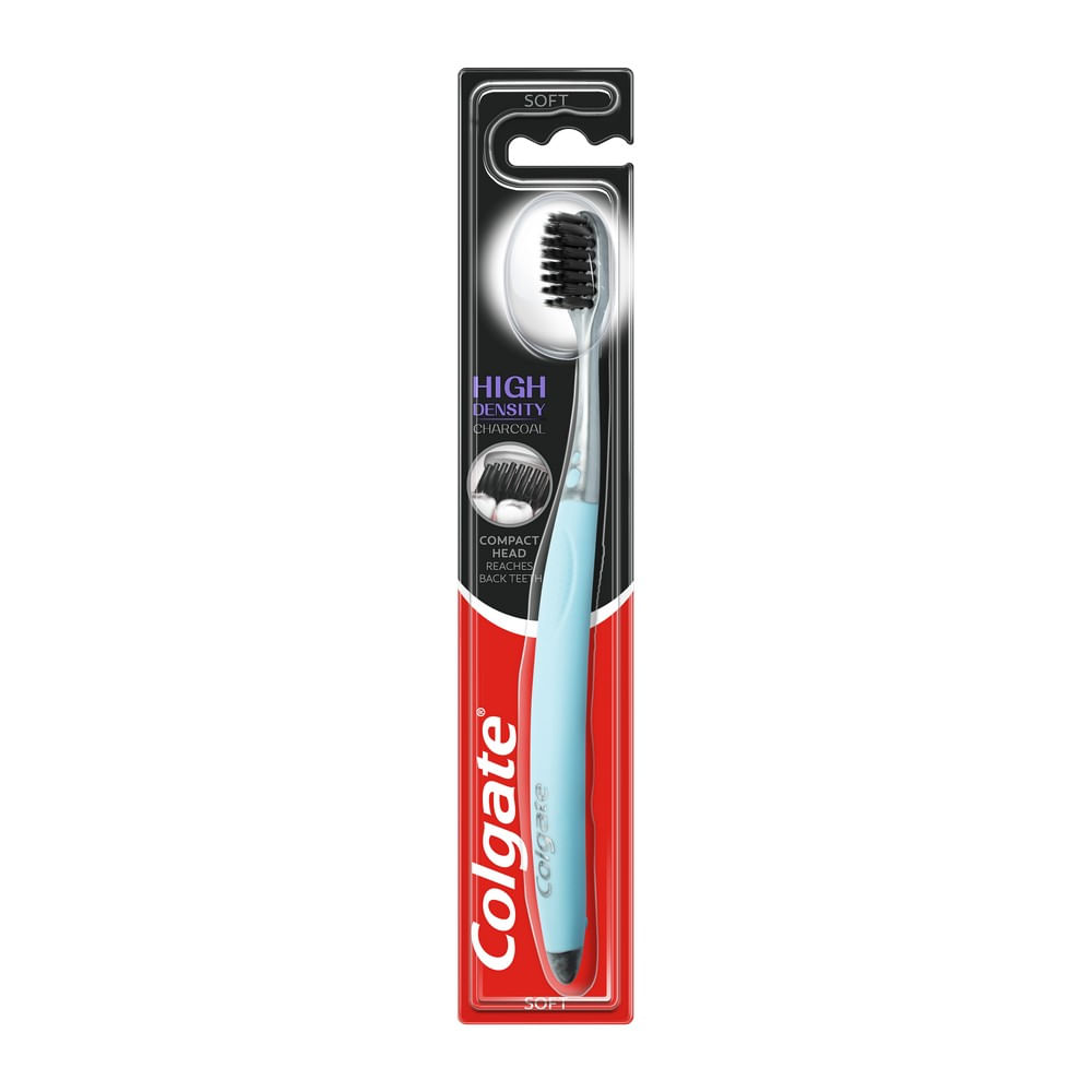 Periuta de dinti Colgate High Density Charcoal, cu peri moi