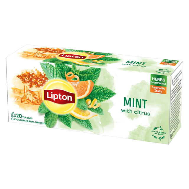 Ceai Lipton cu citrice, 20 plicuri