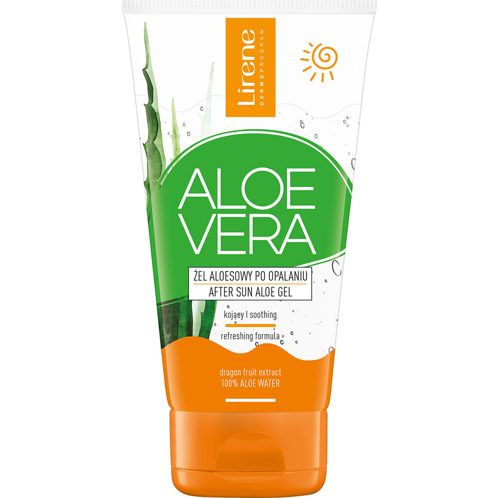 Gel calmant dupa plaja cu aloe vera Lirene, 150 ml
