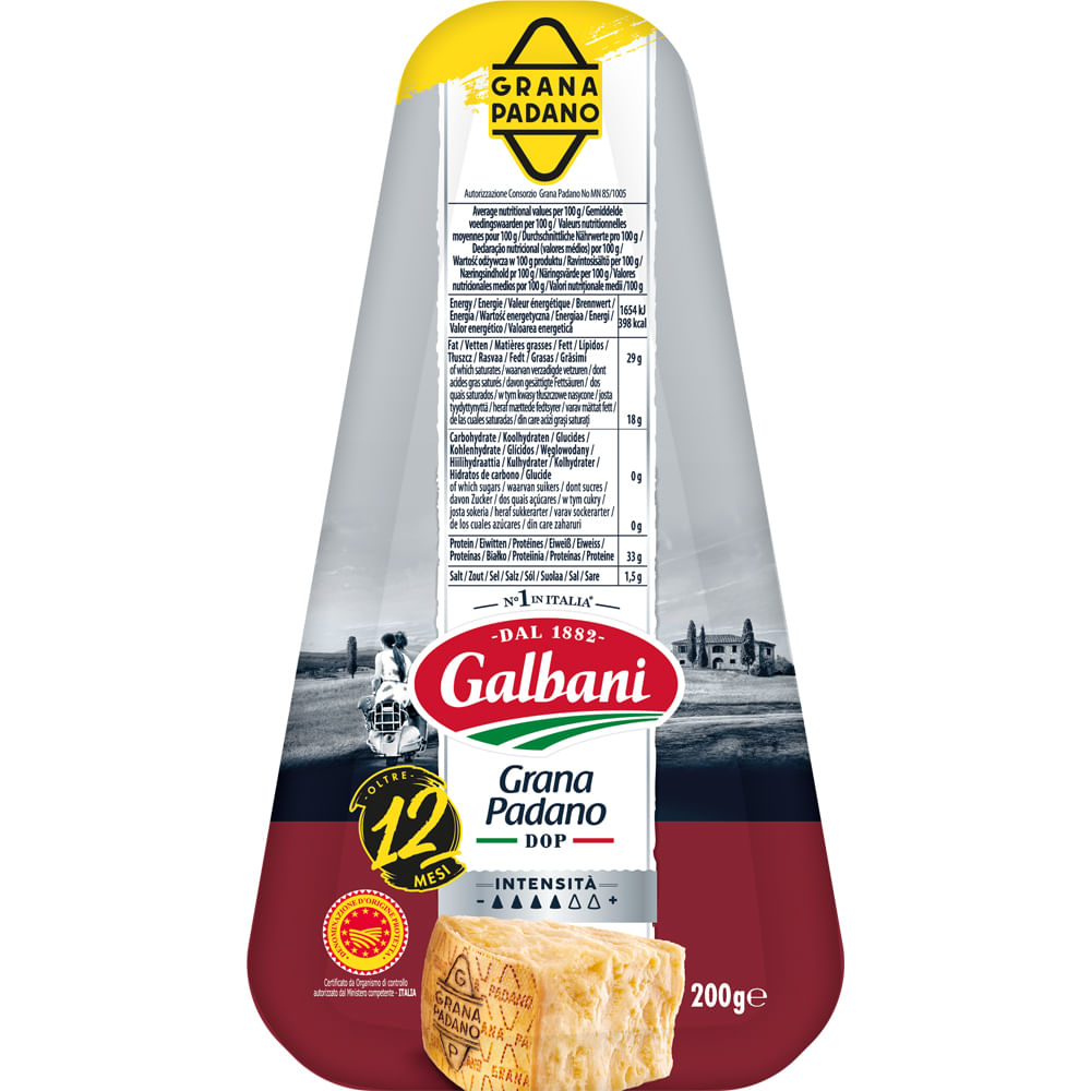 Branza maturata Galbani Gran Gusto, 200 g
