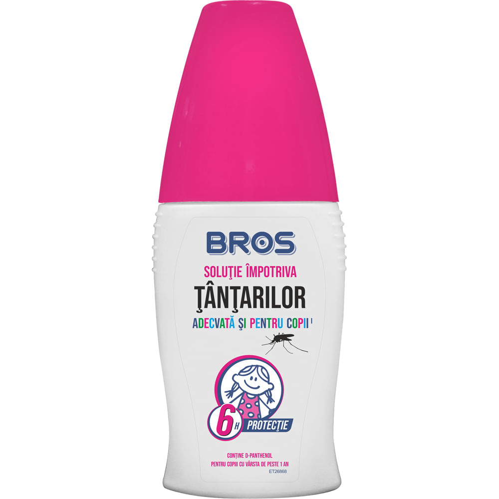 Lotiune impotriva tantarilor pentru copii Bros, 74 g