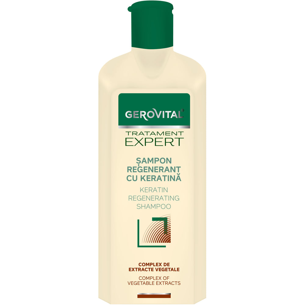 Sampon regenerativ cu keratina Gerovital 400 ml