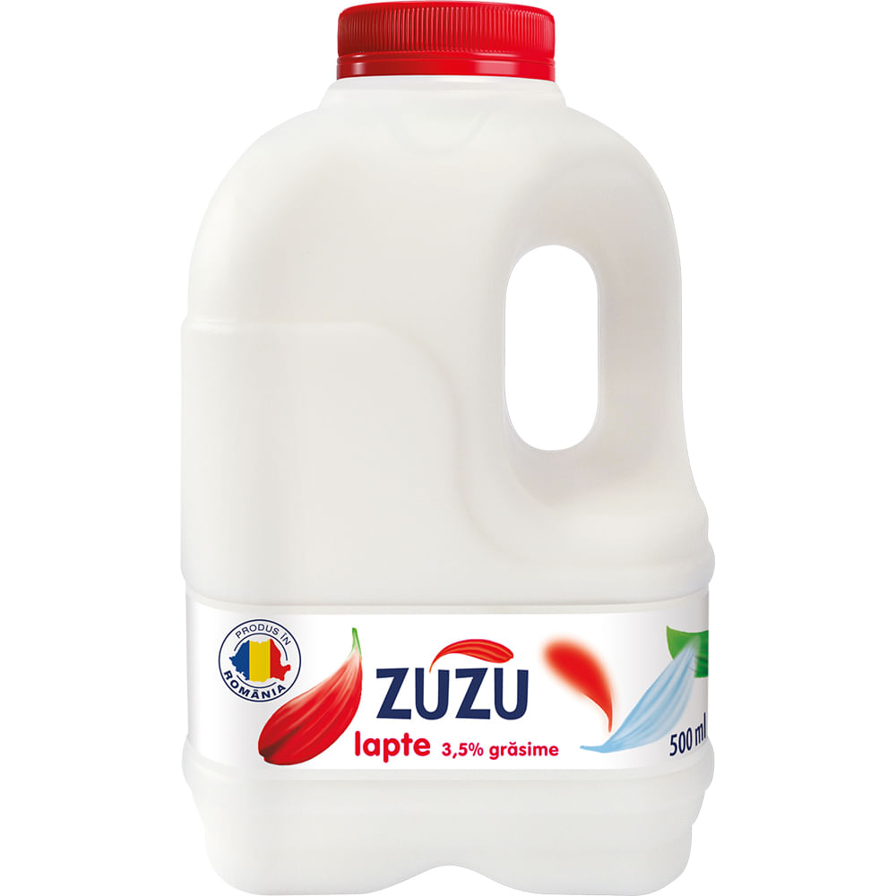 Lapte de consum intregral ZuZu, 3.5% grasime, 0.5 l