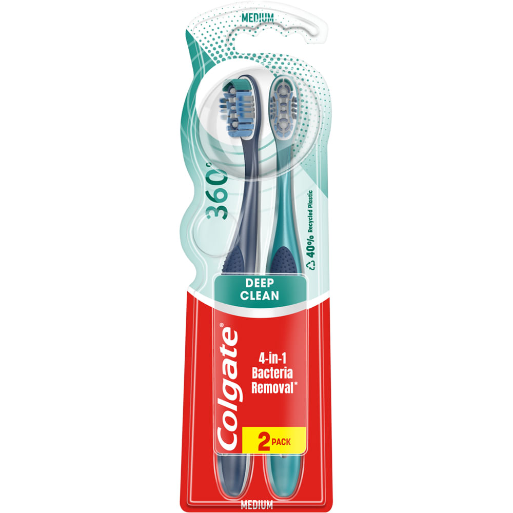 Periuta de dinti Colgate 360 Medium 1+1 extra