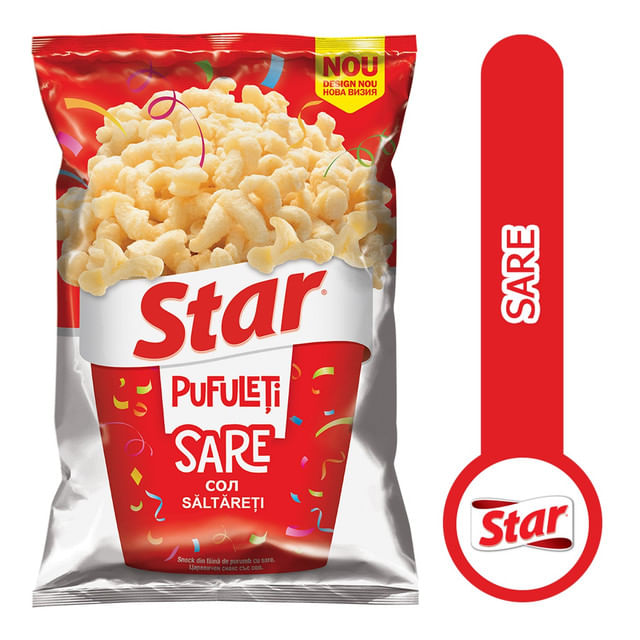 Pufuleti cu sare Star Saltareti, 80 g