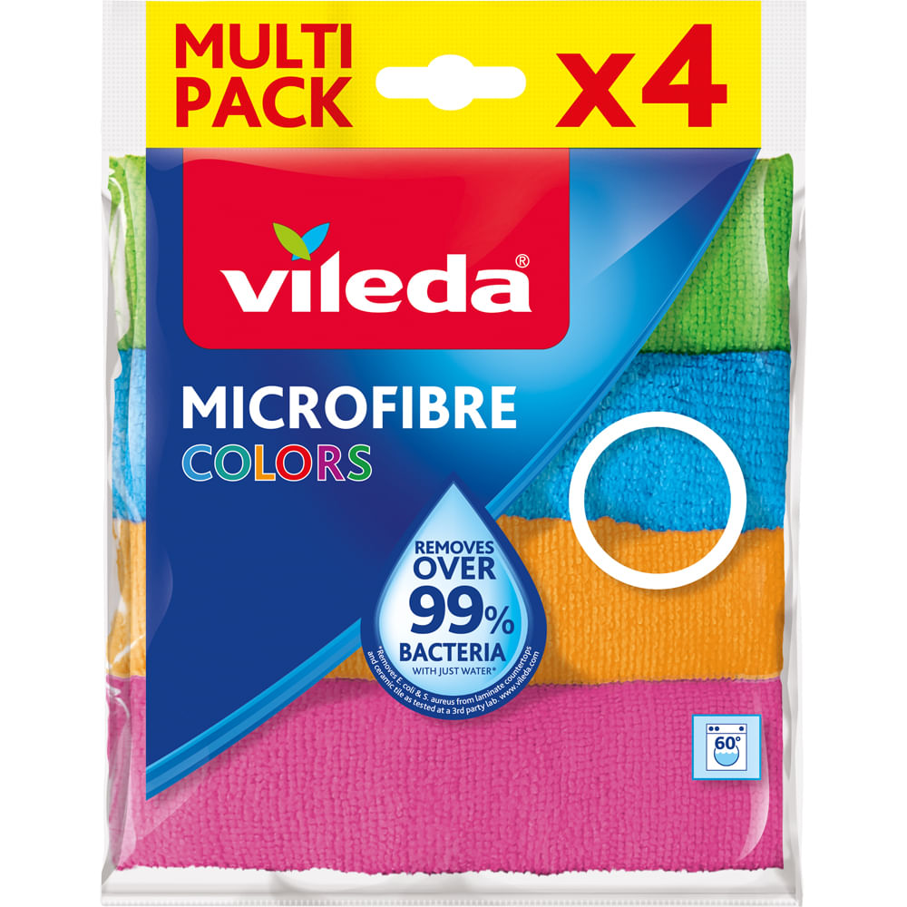 Laveta universala microfibra Vileda, 36 x 34 cm, 4 bucati