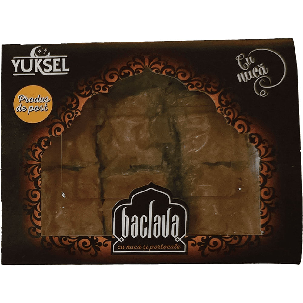 Baclava cu nuca si portocale Yuksel, 250 g