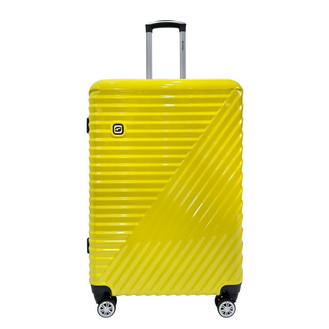 Troler Airport Shinny, din ABS, L, 51 x 75 x 30 cm, galben