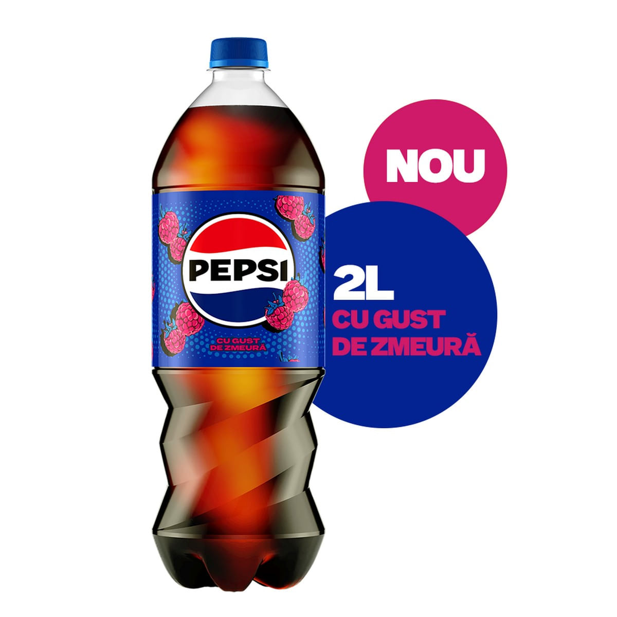 Bautura carbogazoasa cu gust de zmeura Pepsi, 2 l
