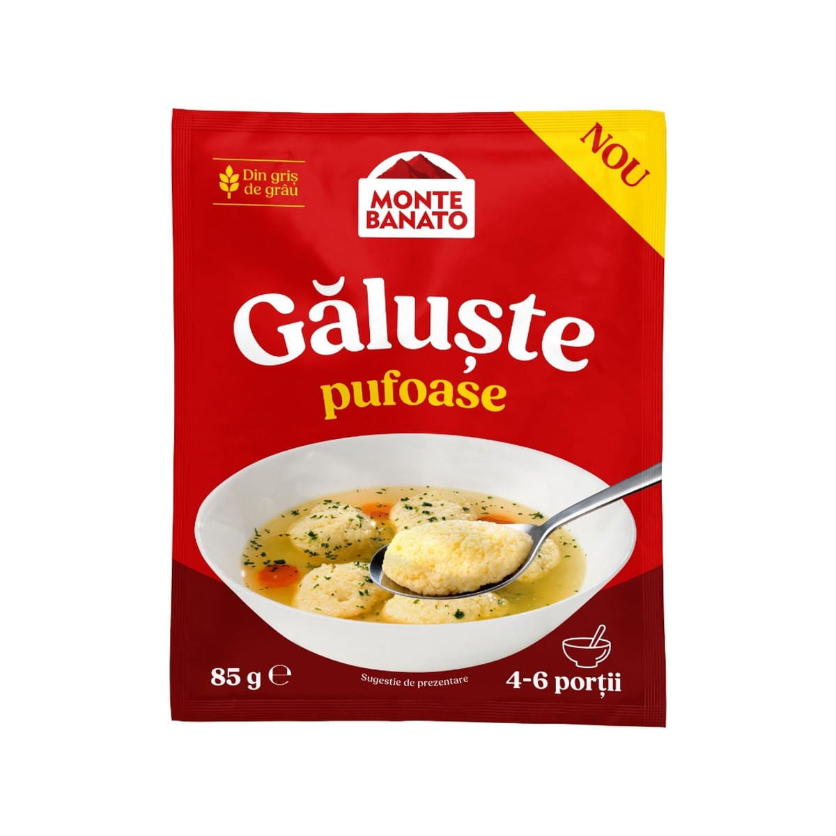 Galuste din gris de grau Monte Banato, 85 g