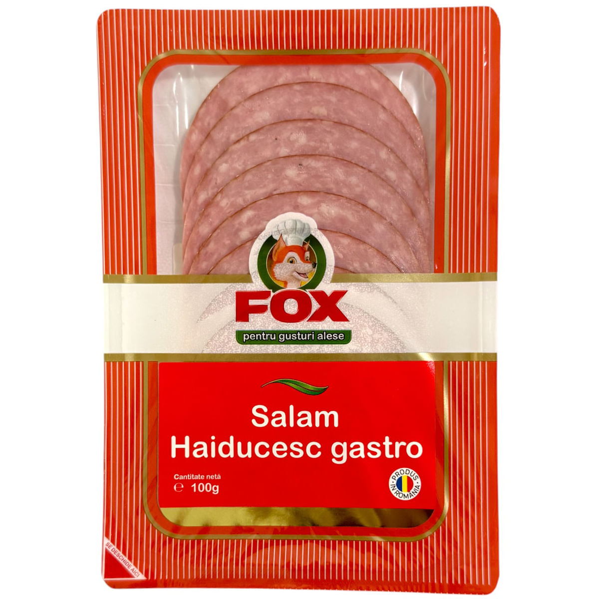 Salam haiducesc gastro Fox, feliat, 100 g