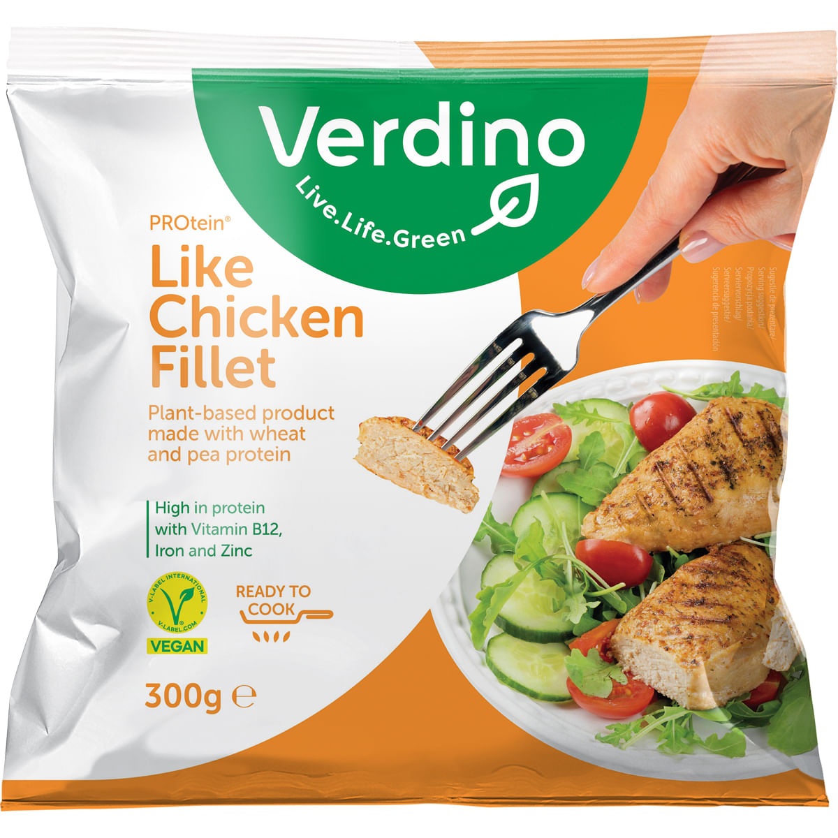 Inlocuitor vegetal pentru file de pui Verdino, 300 g
