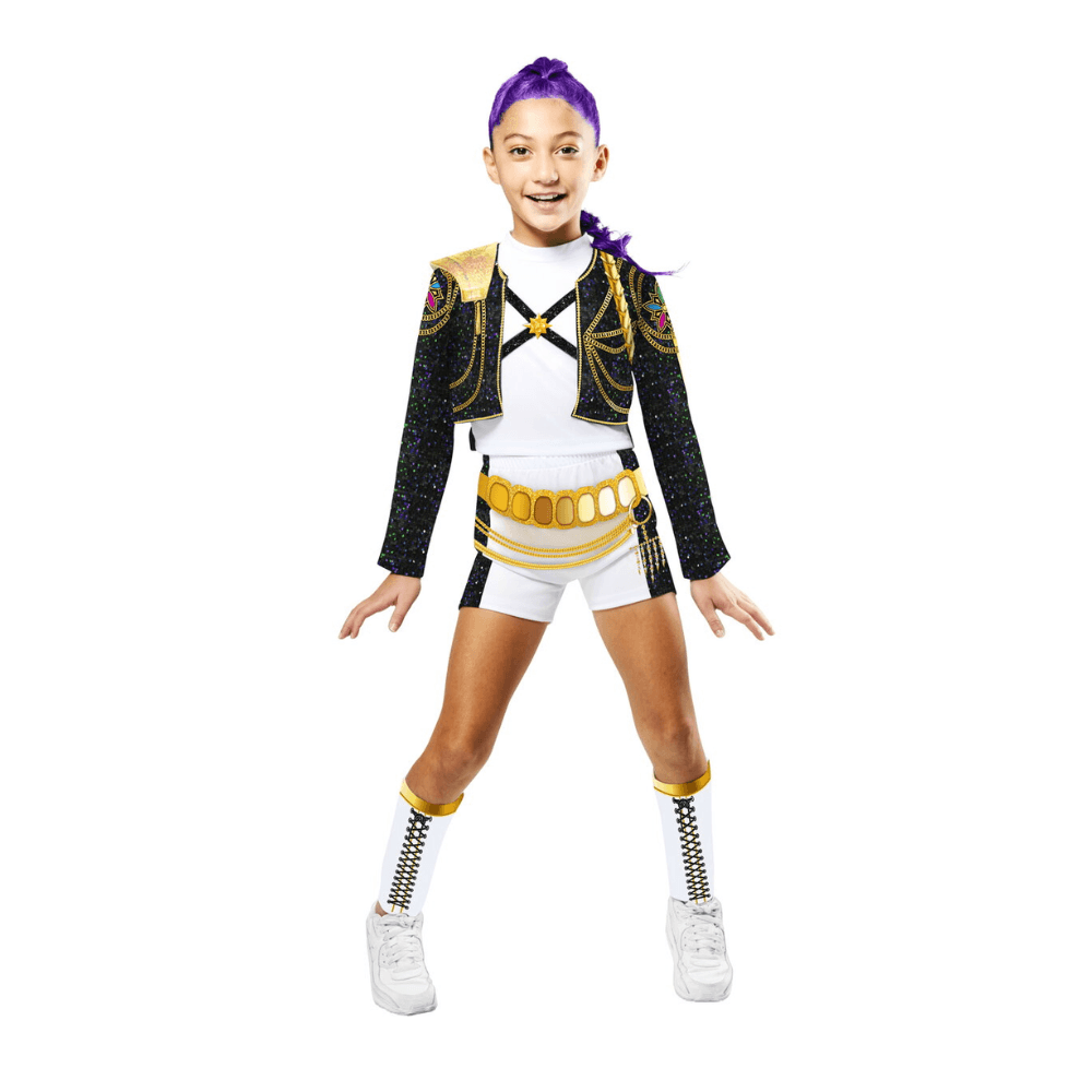 Costum de carnaval K-Pop Demon Hunters - Rumi Golden Deluxe, M (9-10 ani/max 140 cm)