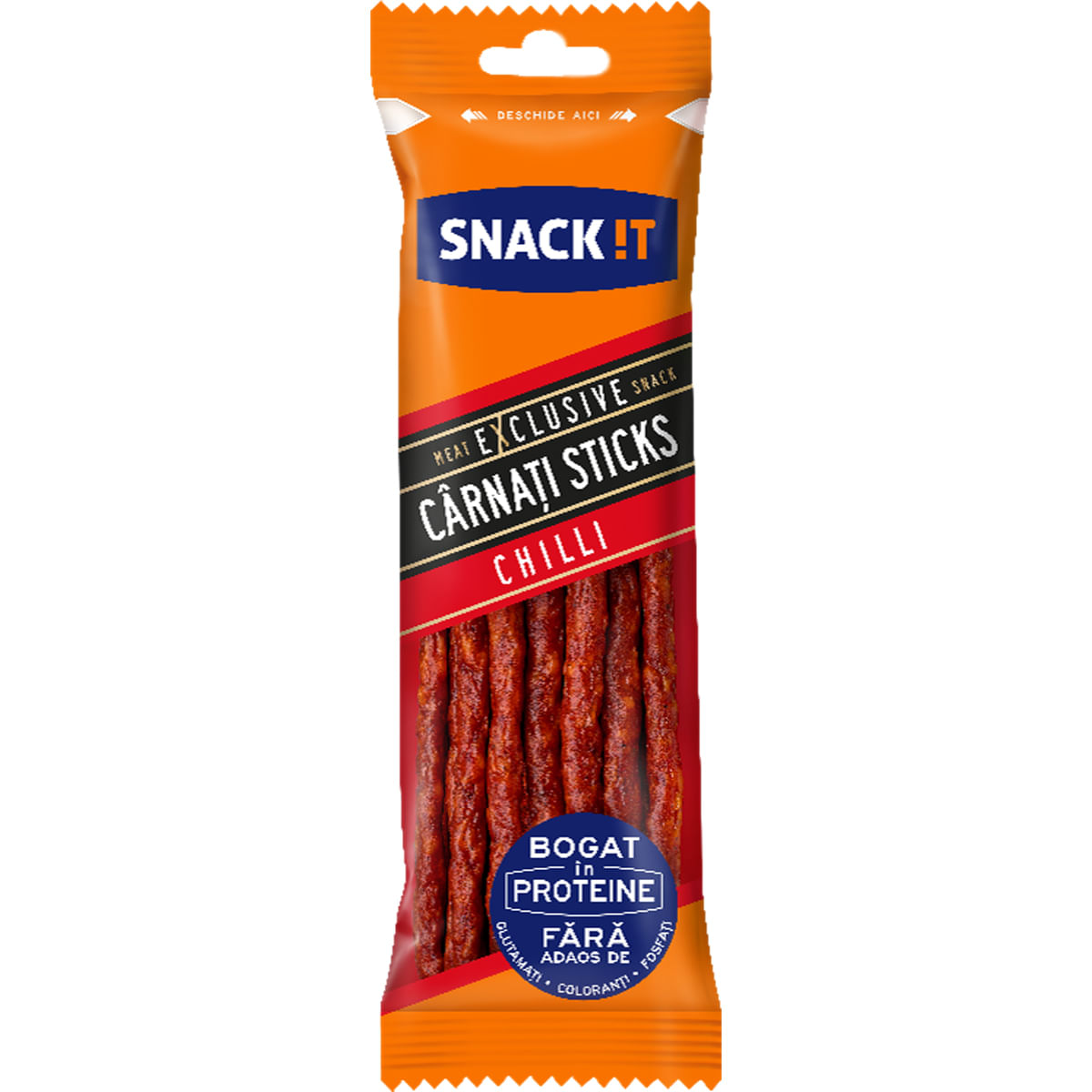 Carnati sticks cu chilli Snack It Exclusive, 50 g