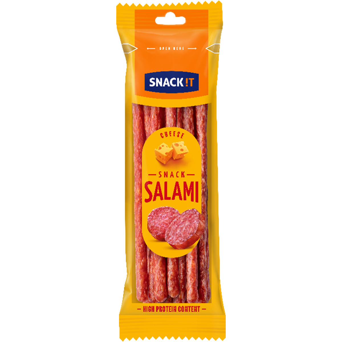 Carnati sticks Snack It Salami Cheese, 80 g
