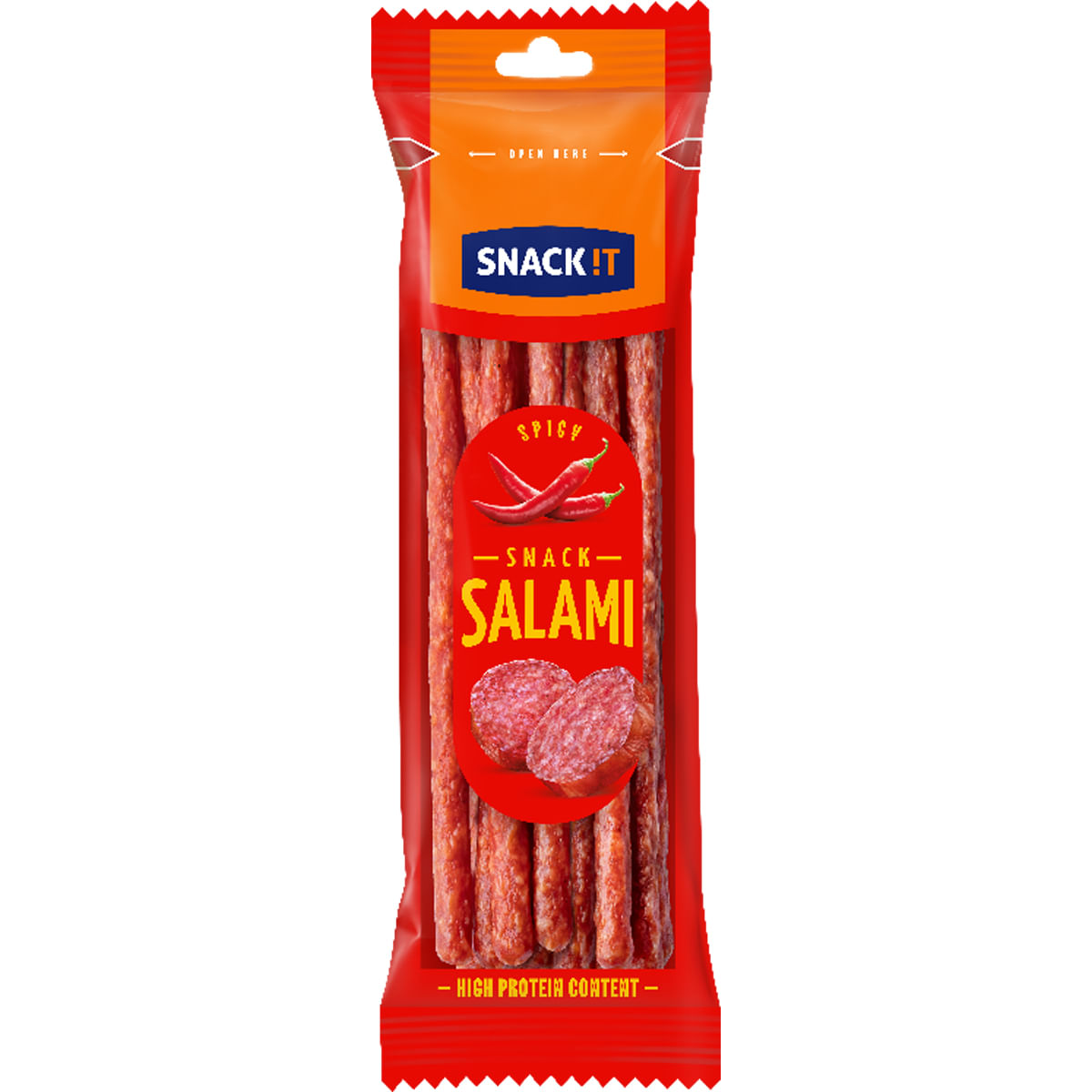 Carnati sticks Snack It Salami Spicy, 80 g