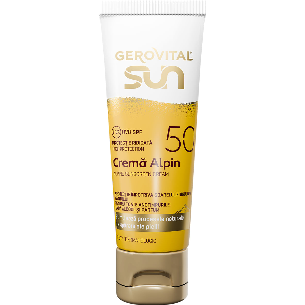 Crema de fata Gerovital Alpin Sun SPF 50, 50 ml