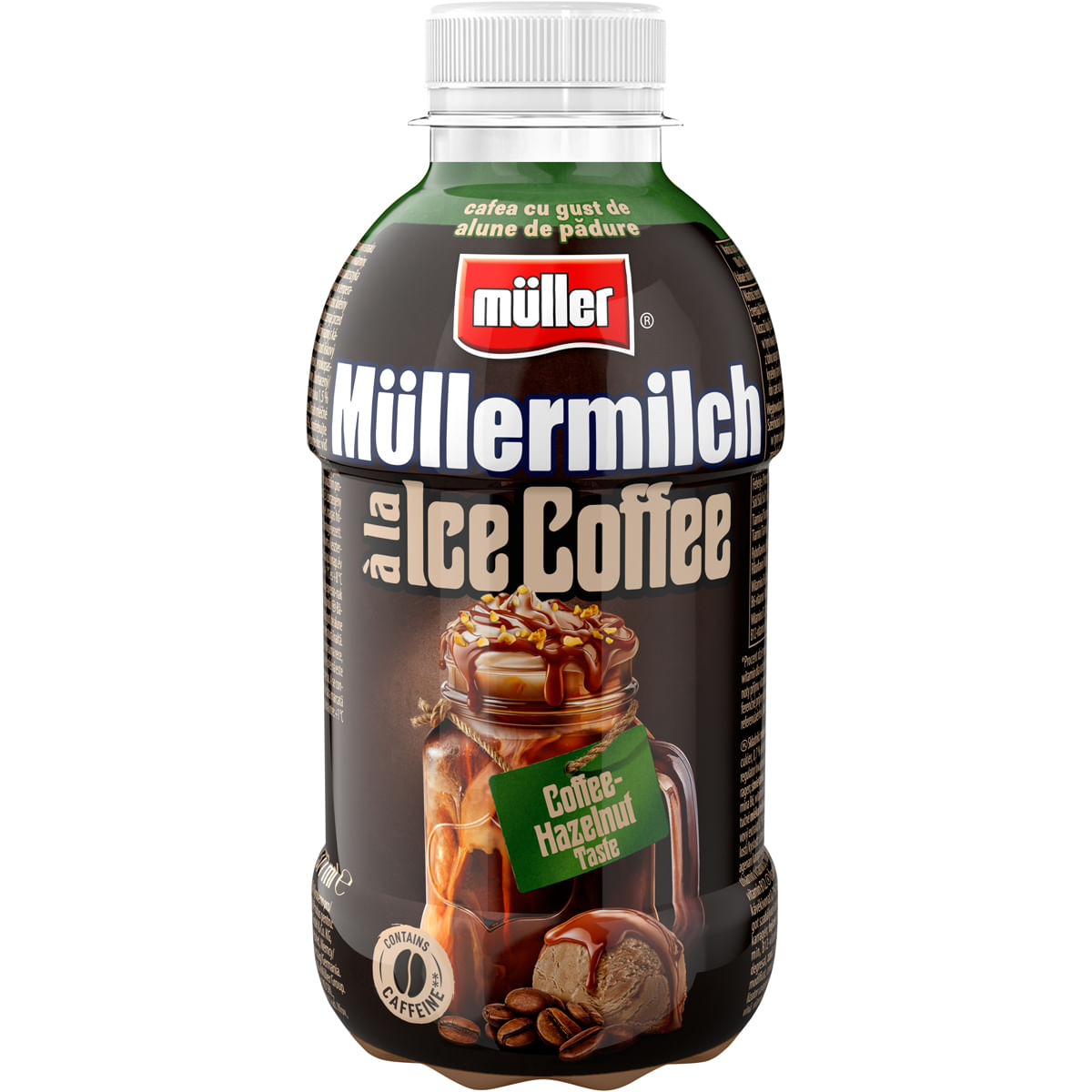 Bautura lactata cu extract de cafea si gust de alune de padure Muller Ice Coffee, 400 g