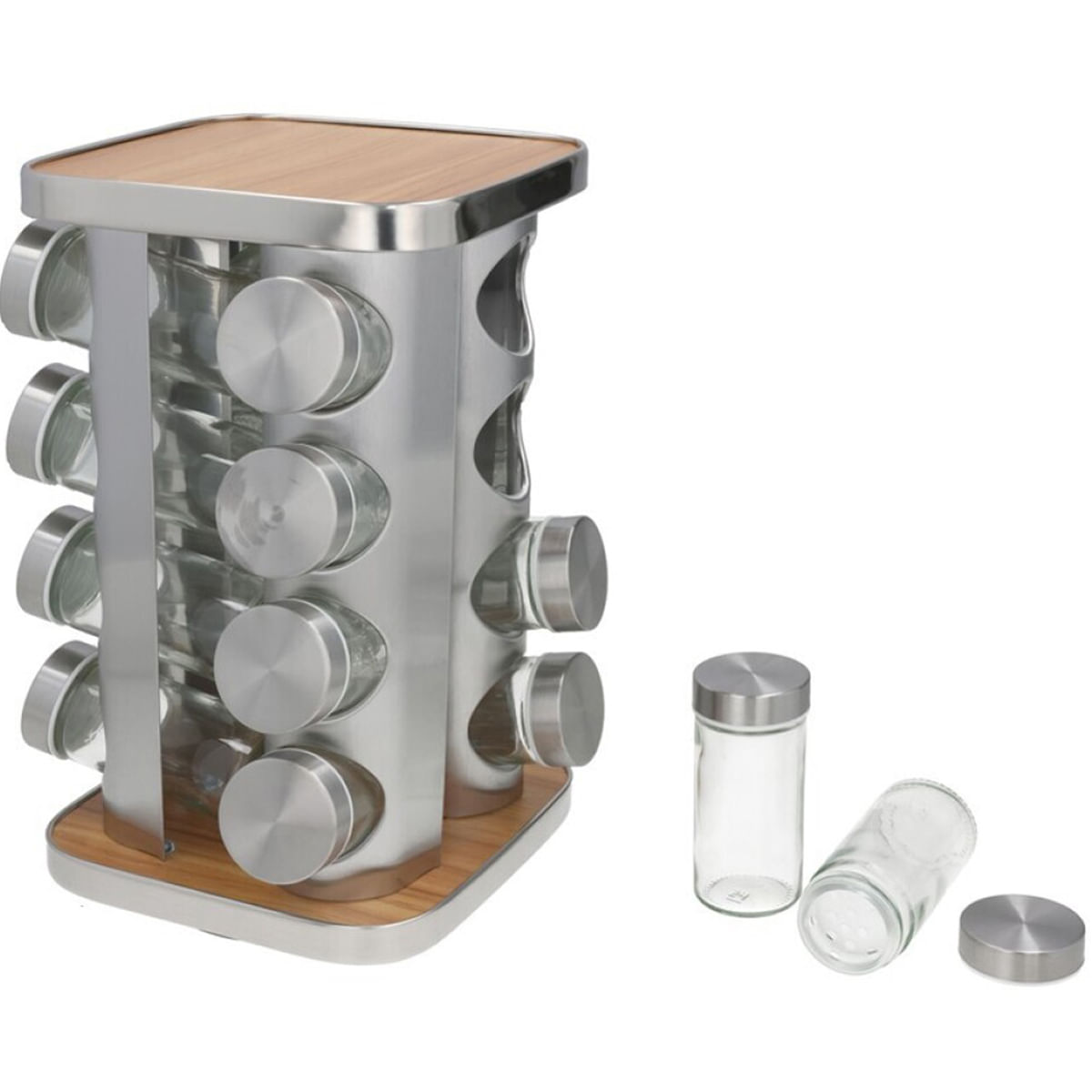 Organizator pentru condimente, 16 compartimente, 17 x 28 cm