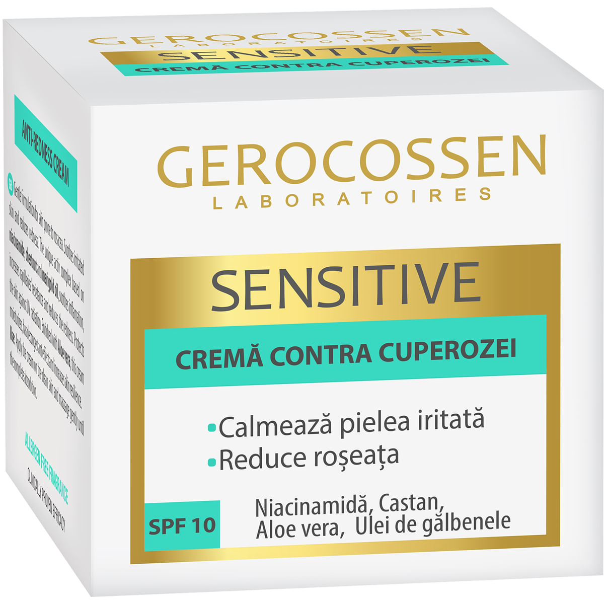 Crema contra cuperozei cu SPF 10 Gerocossen Sensitive, 50 ml