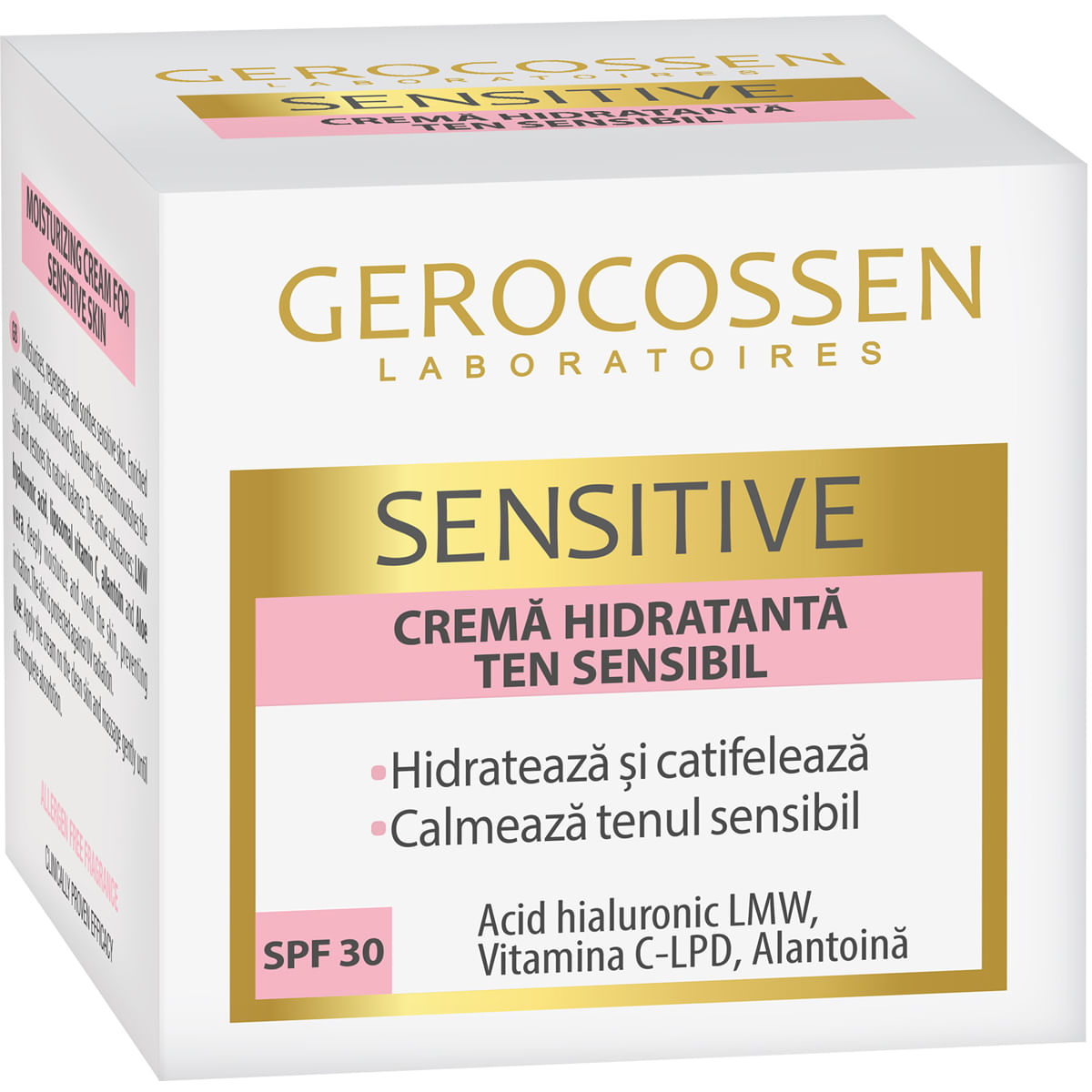 Crema hidratanta pentru ten cu SPF 30 Gerocossen Sensitive, 50 ml