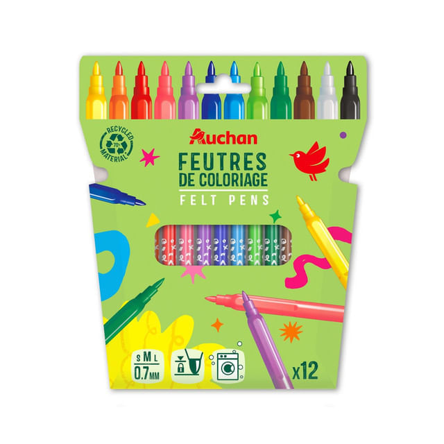 Auchan Carioci 12 Culori Asortate