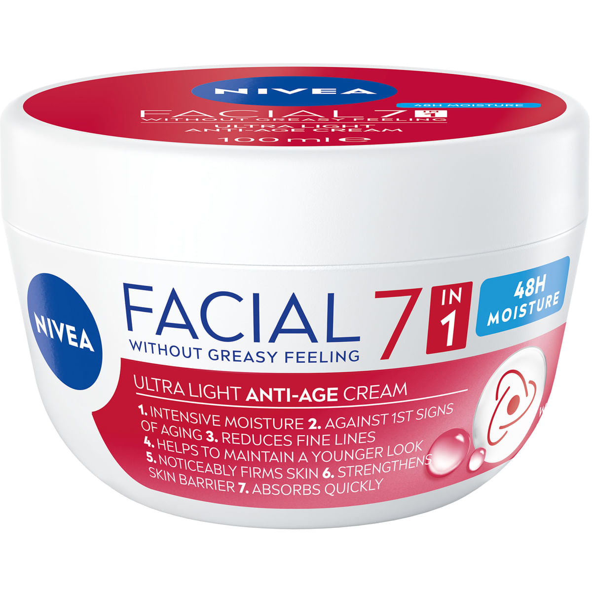 Crema de zi antirid Nivea Facial 7 in 1, 100 ml