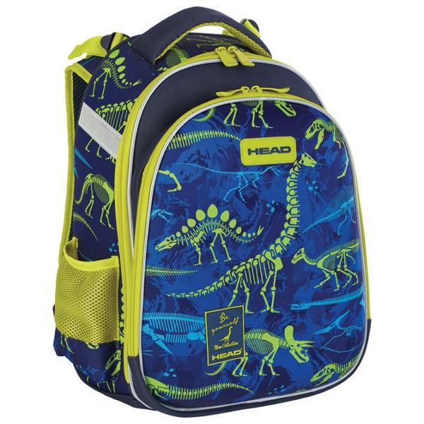 Rucsac Head, 2 compartimente, buzunar frontal cu organizator, spate ergonomic, galben