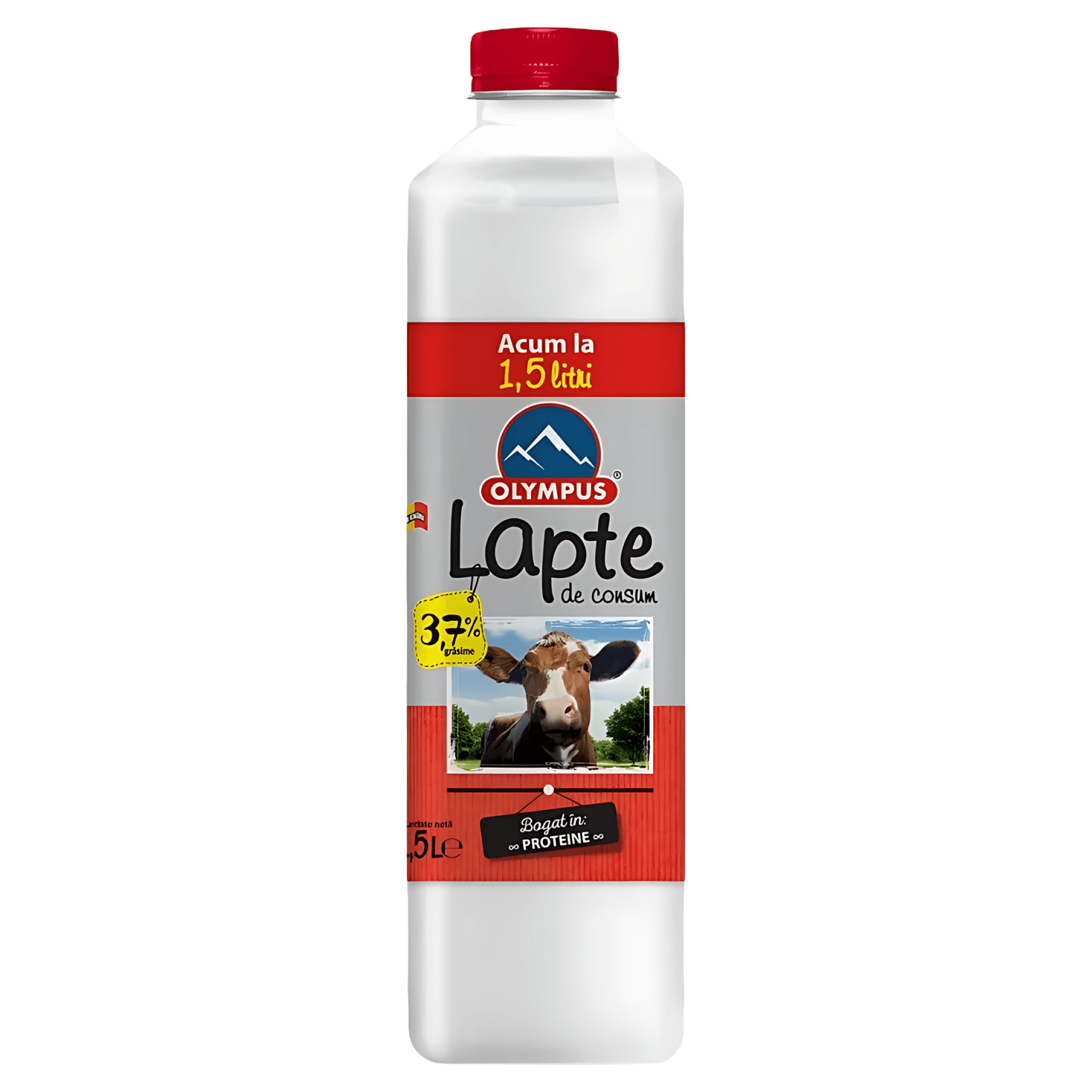 Lapte de consum integral Olympus, 3.7% grasime, 1.5 l