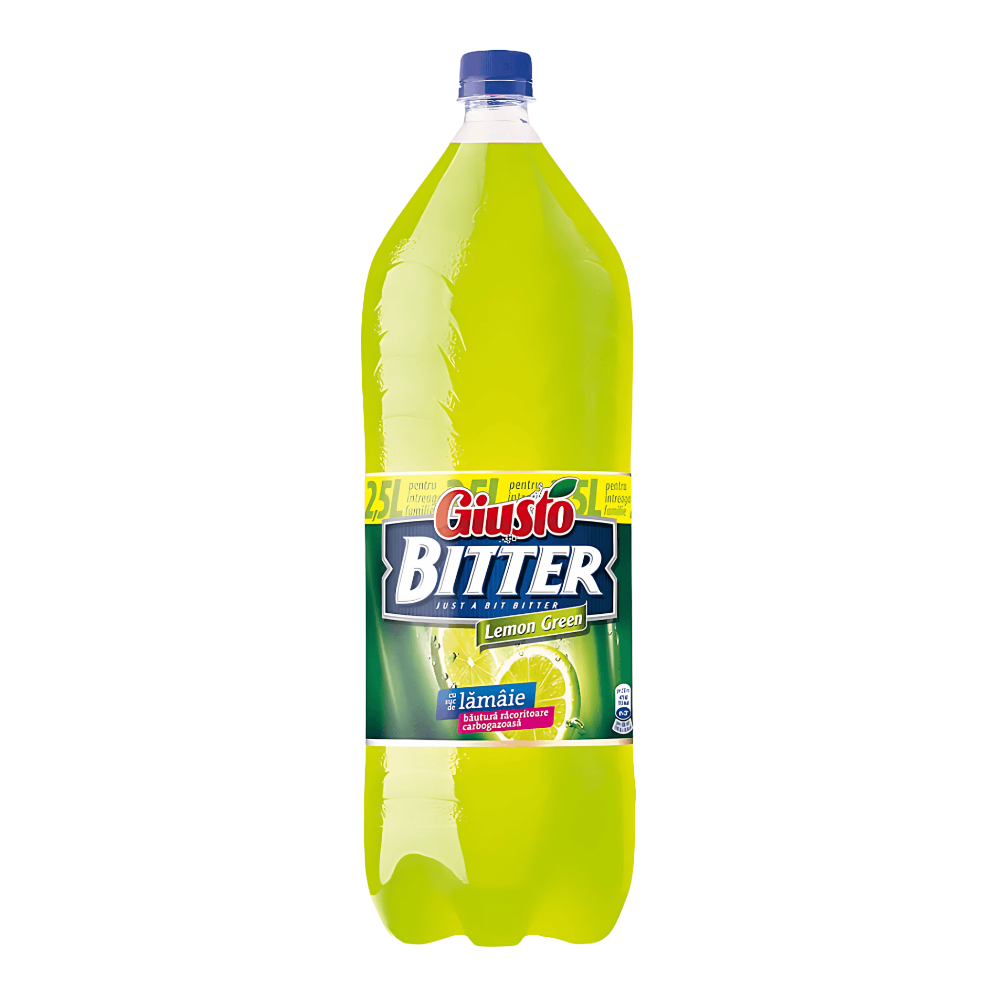 Bautura carbogazoasa Bitter Green Lemon Giusto, 2.5 l