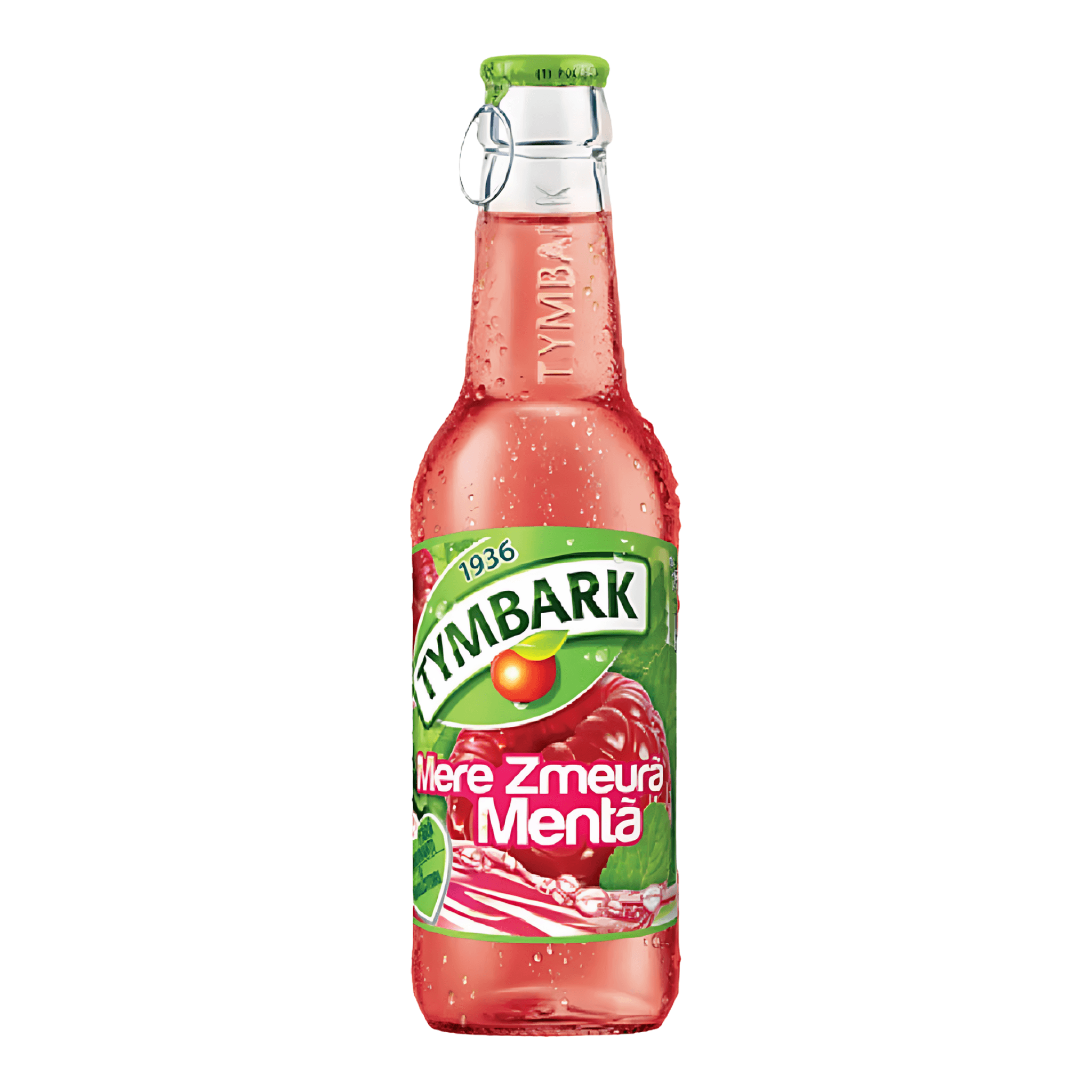 Bautura necarbogazoasa cu aroma de zmeura, mere si menta Tymbark, 0.25 l