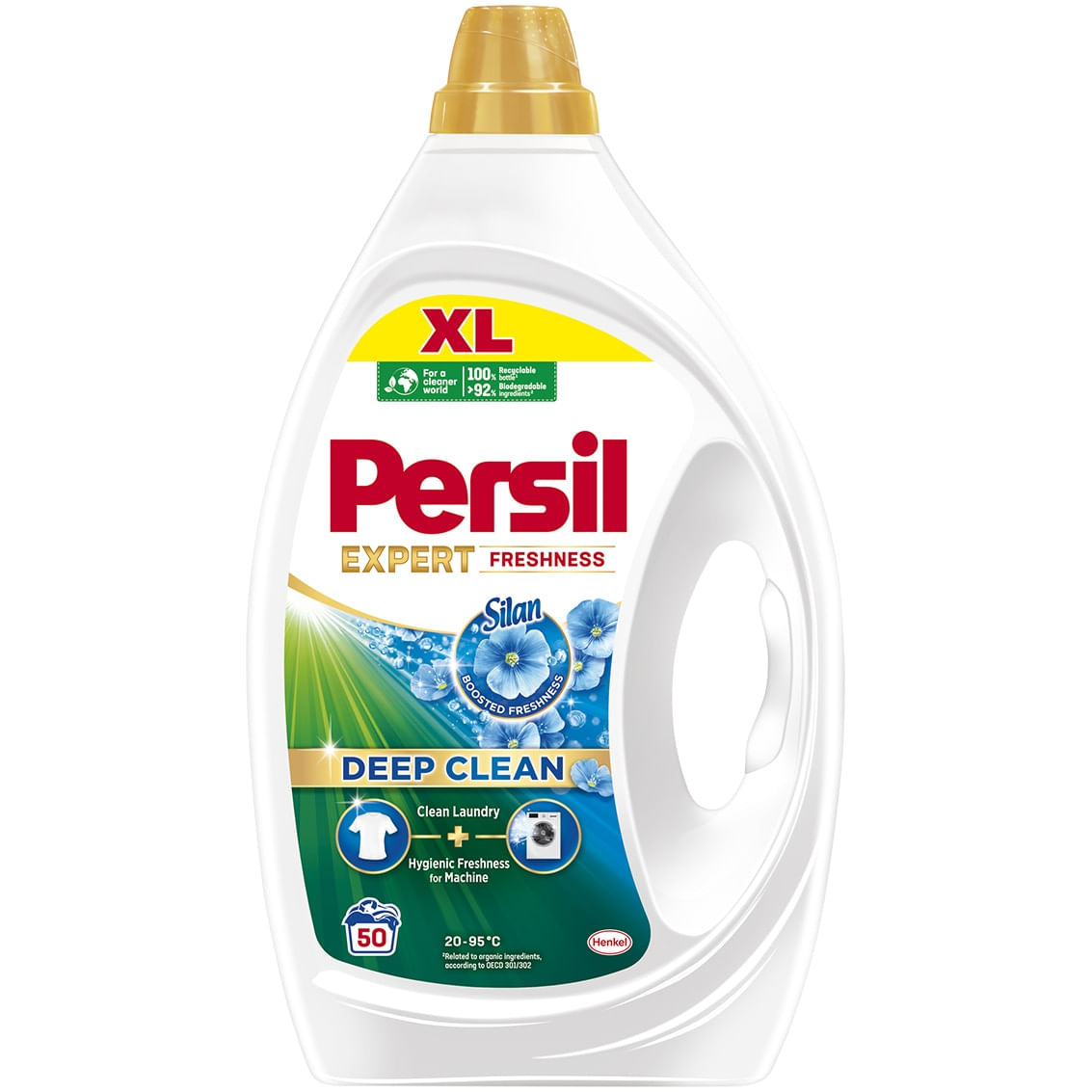 Detergent lichid pentru rufe Persil Deep Clean Expert Freshness by Silan, 50 spalari, 2.25 l