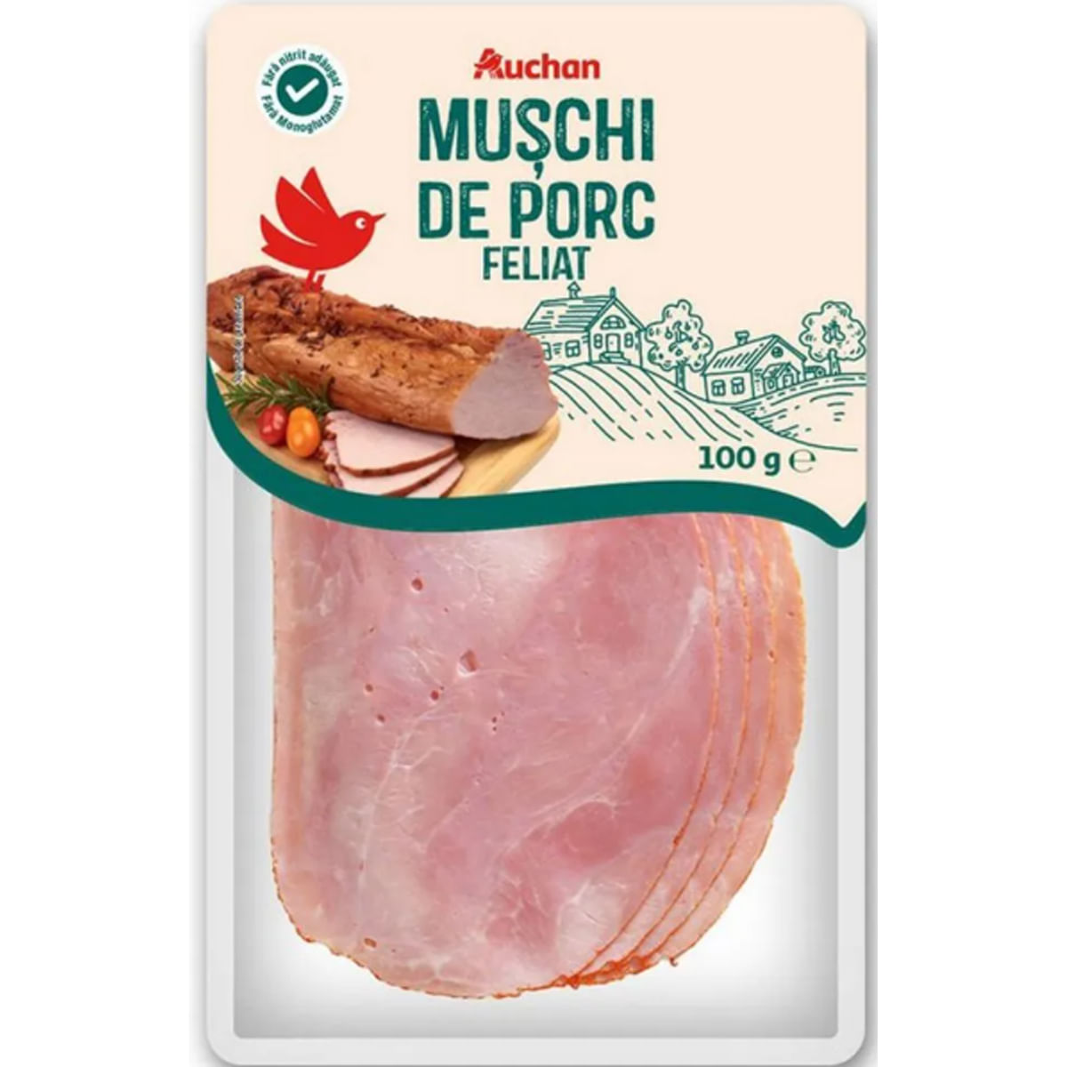 Muschi fiert afumat feliat Auchan, 100 g