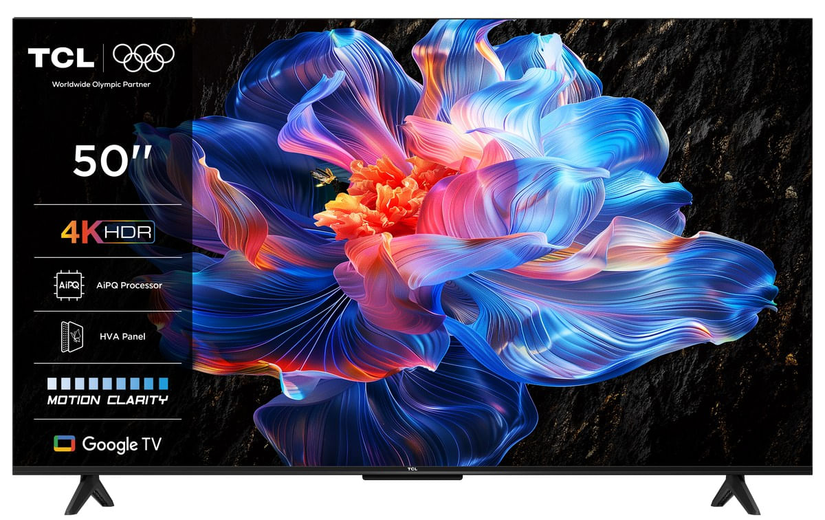 Televizor LED Smart TCL 50P61K, 4K UHD, Google TV, 126 cm