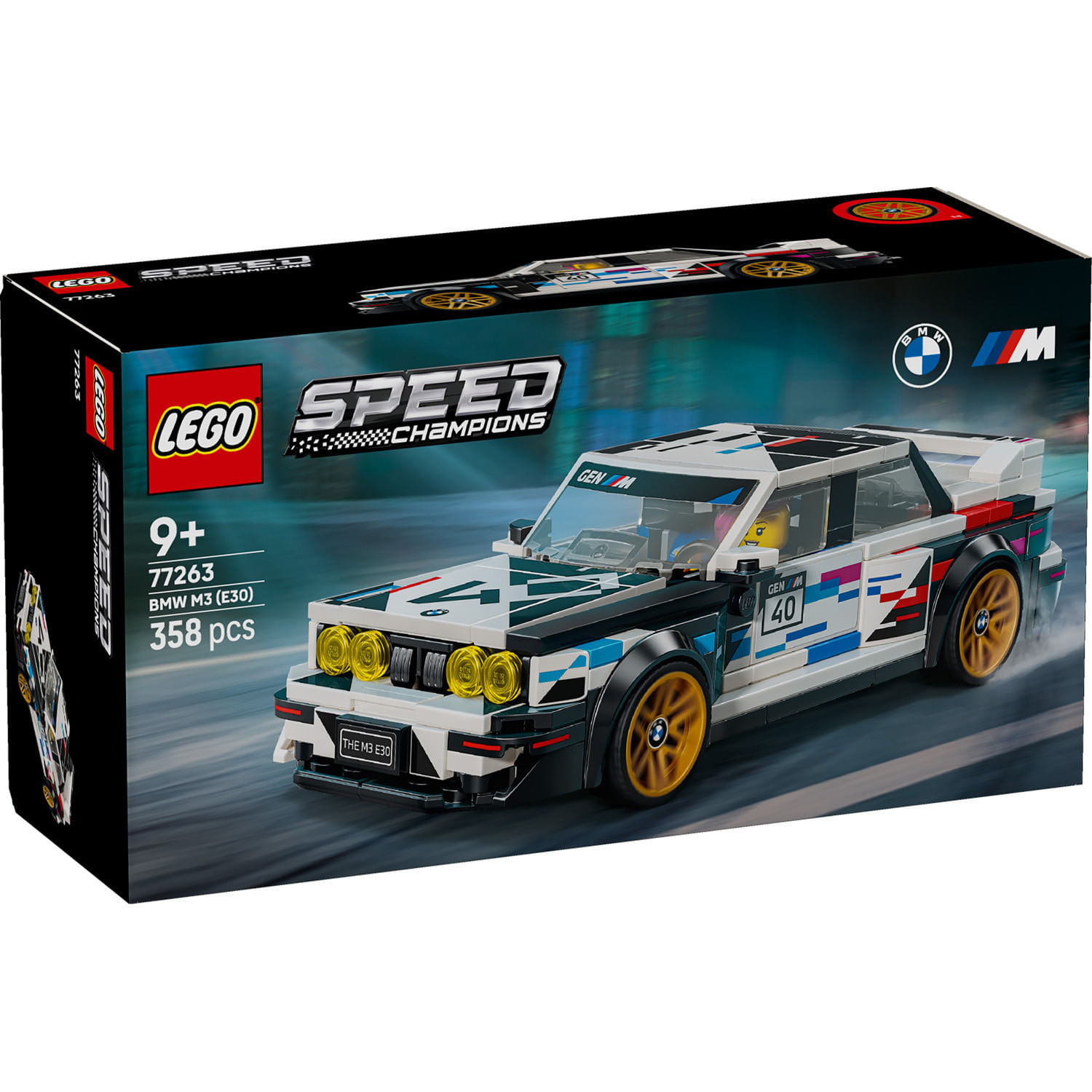 LEGO Speed Champions - BMW M3 E30 77263, 9 ani+, 358 piese