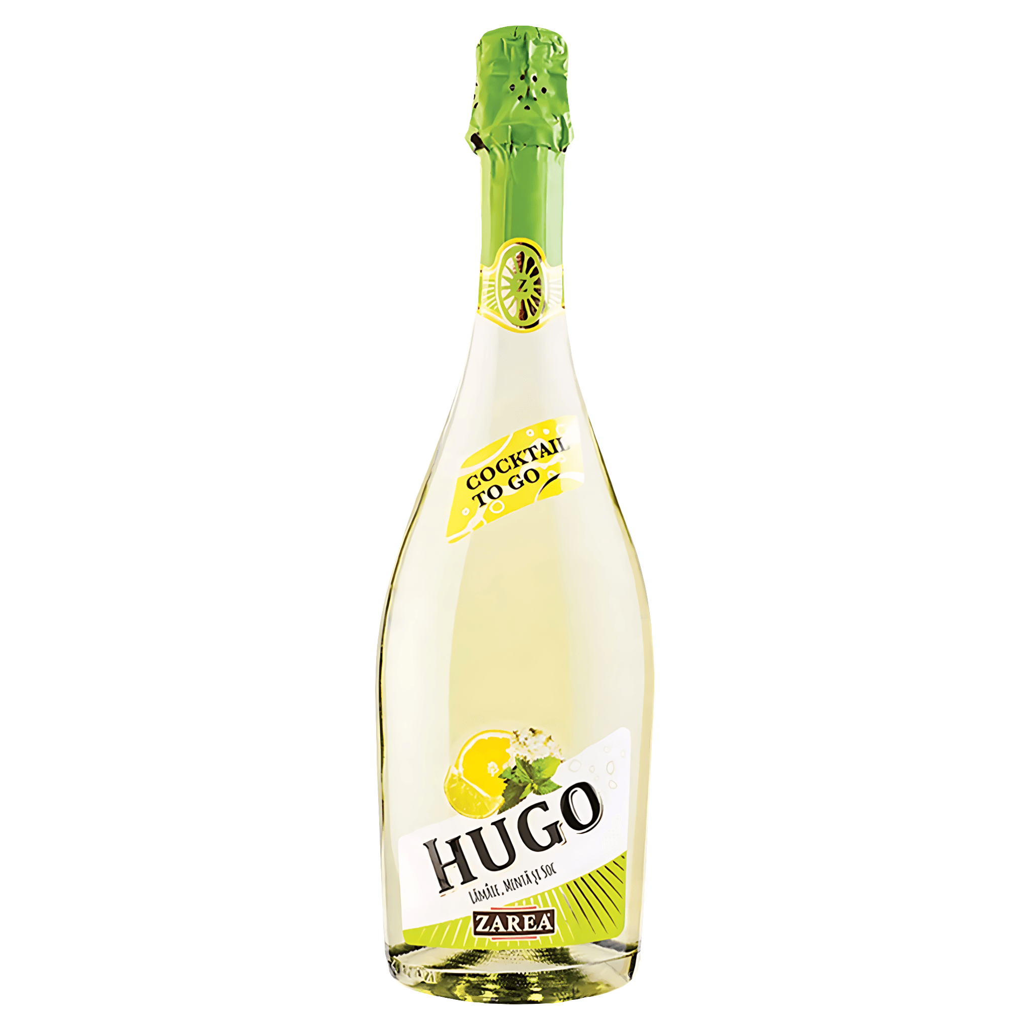 Cocktail cu suc de lamaie si extracte de menta si soc Zarea Cocktail To Go Hugo, 0.75 l