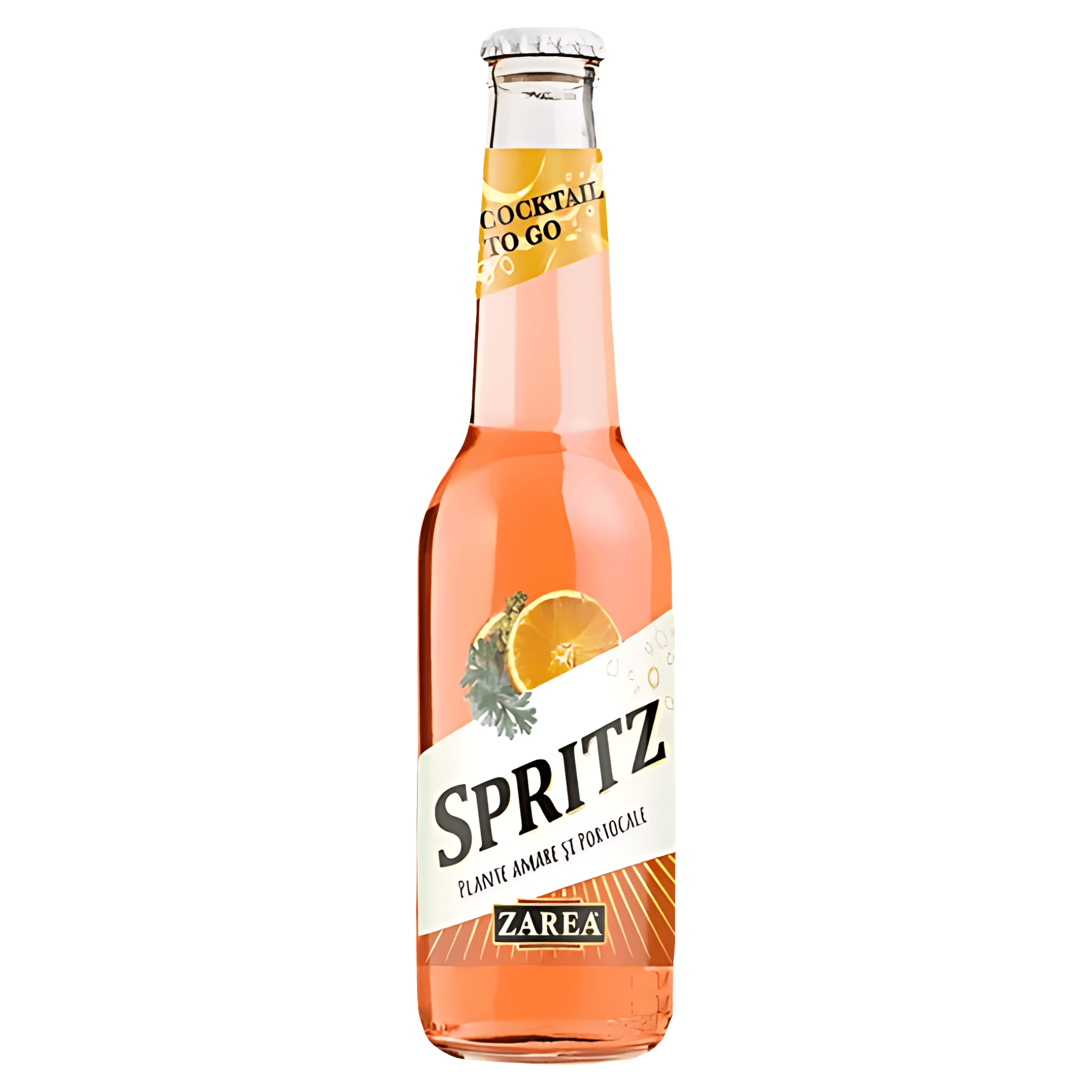 Cocktail cu suc de portocale si extract de plante amare Zarea Cocktail To Go Spritz, 0.275 l