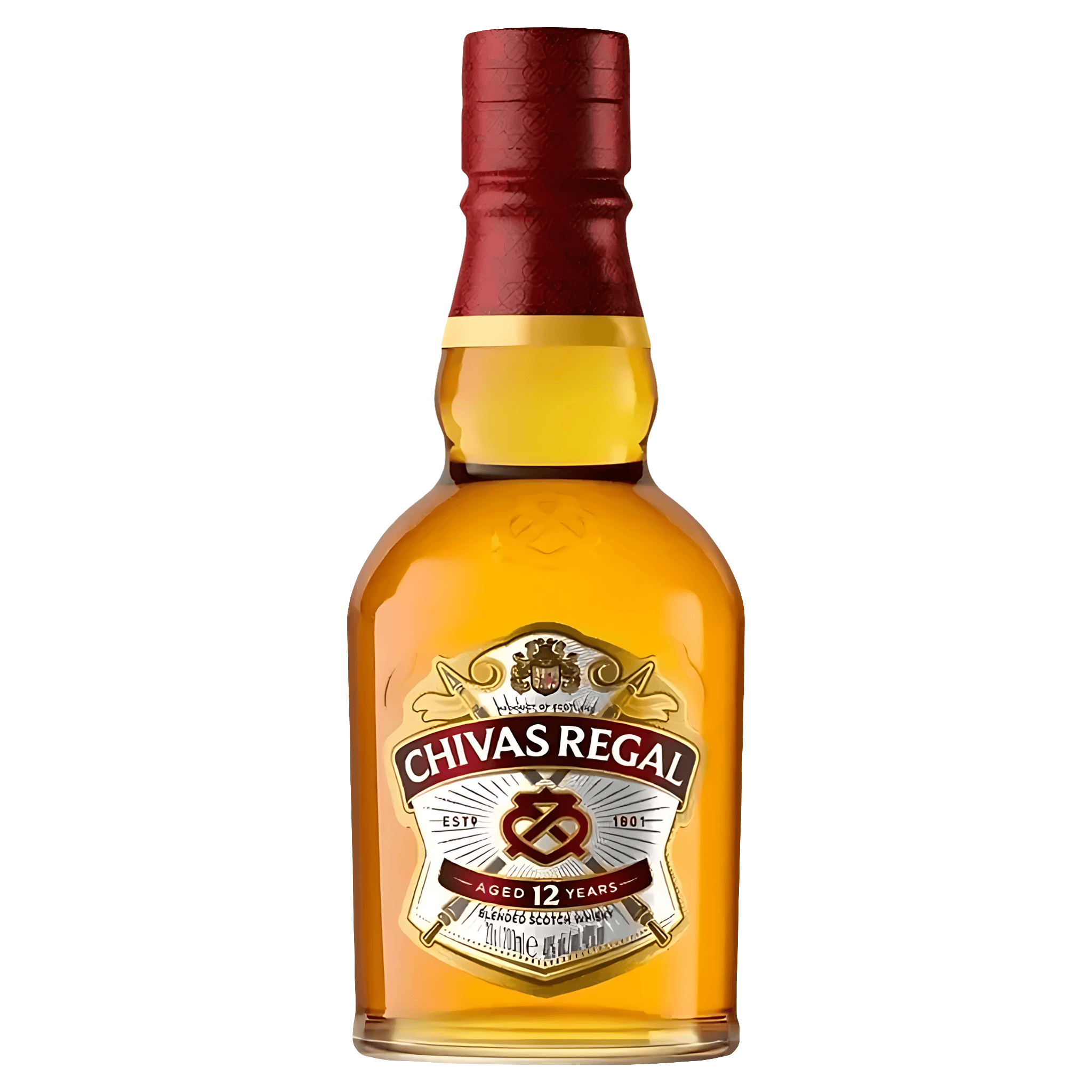 Chivas Regal Whiskey, 12Yo, 40% alcool, 0.2 l