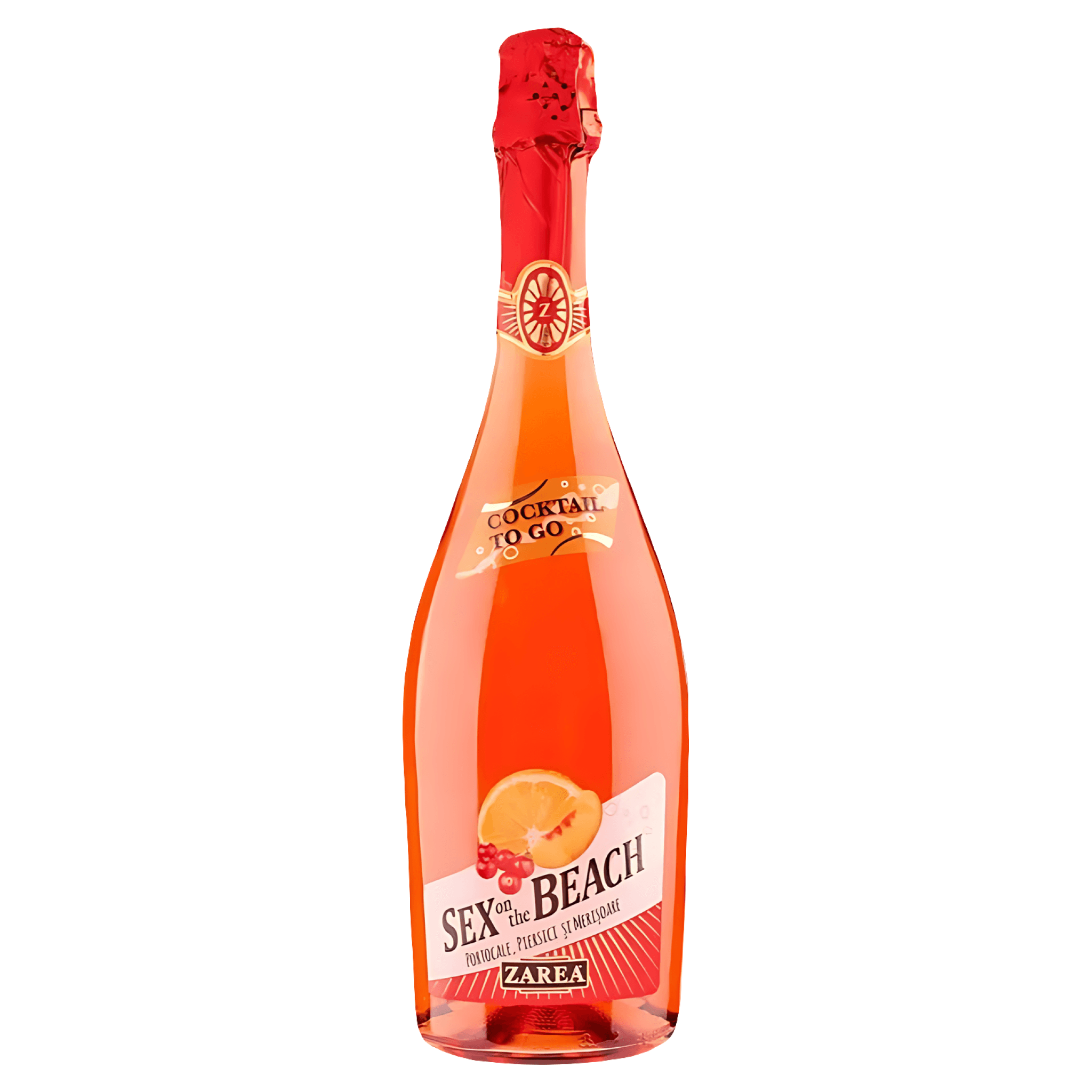 Cocktail cu suc de portocale, piersici si merisoare Zarea To Go Sex on The Beach, 0.75 l
