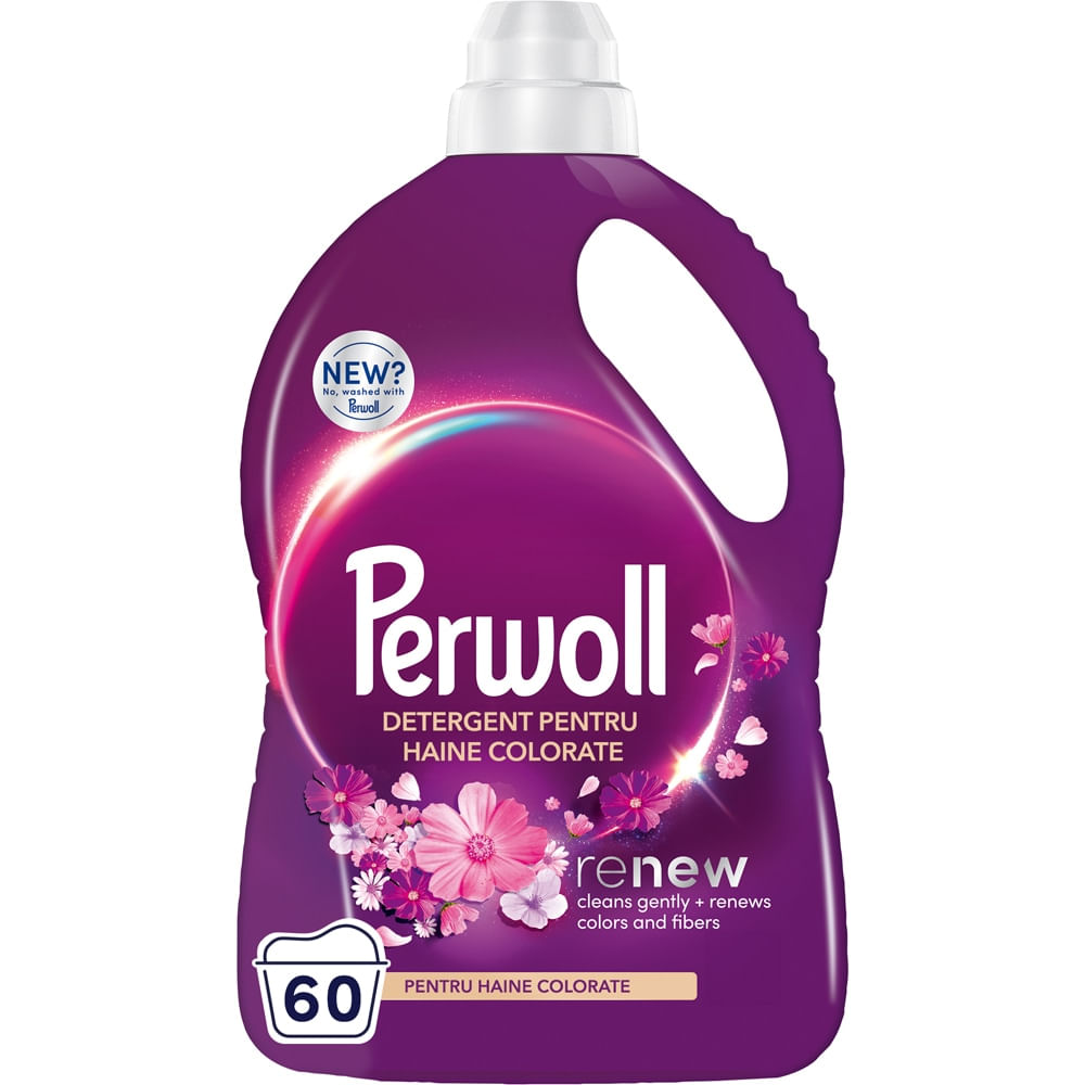 Detergent lichid pentru rufe Perwoll Renew Blossom, 60 spalari, 3 l