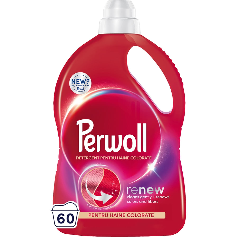 Detergent lichid pentru rufe Perwoll Renew Color, 60 spalari, 3 l