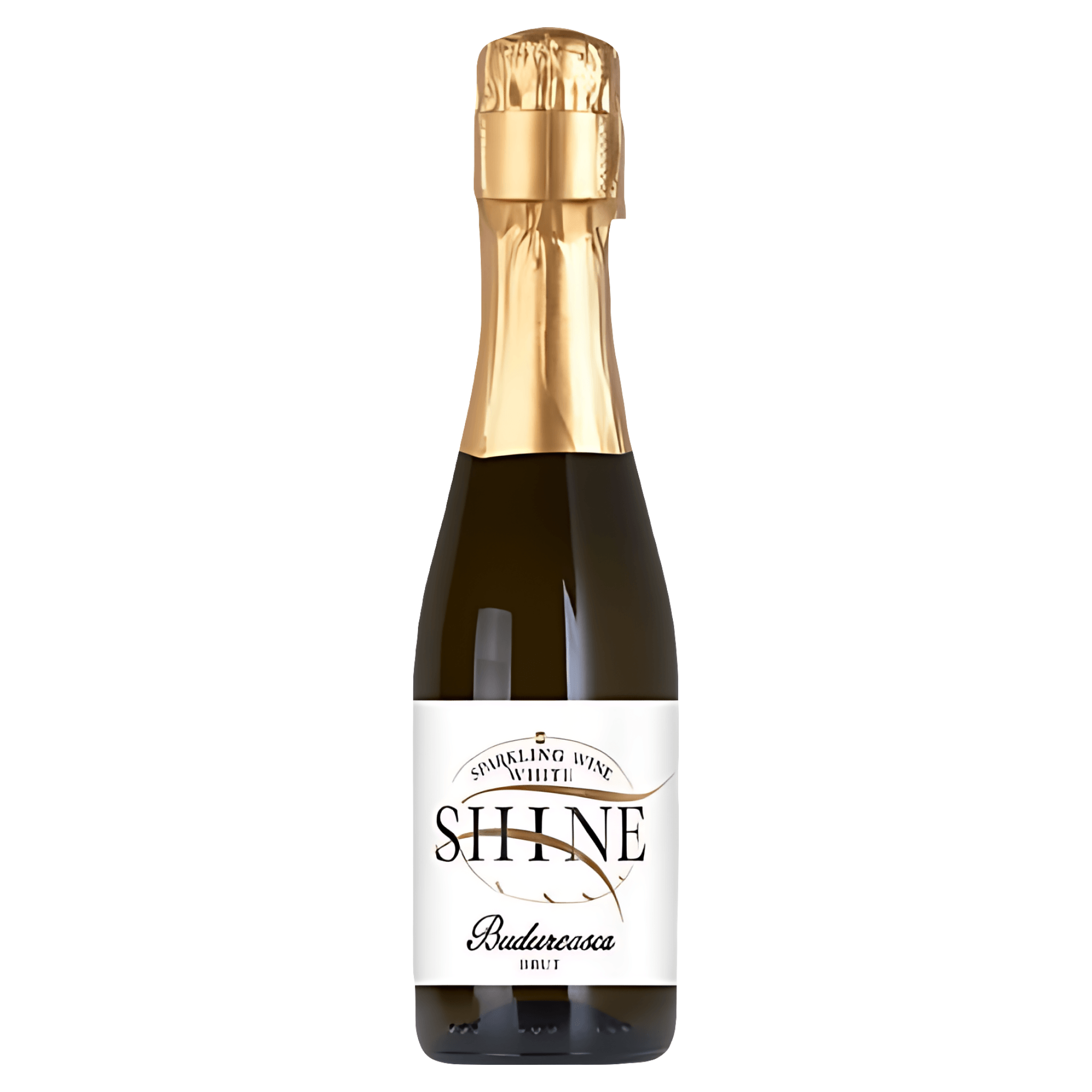 Vin spumant alb sec Budureasca Shine, 0.2 l